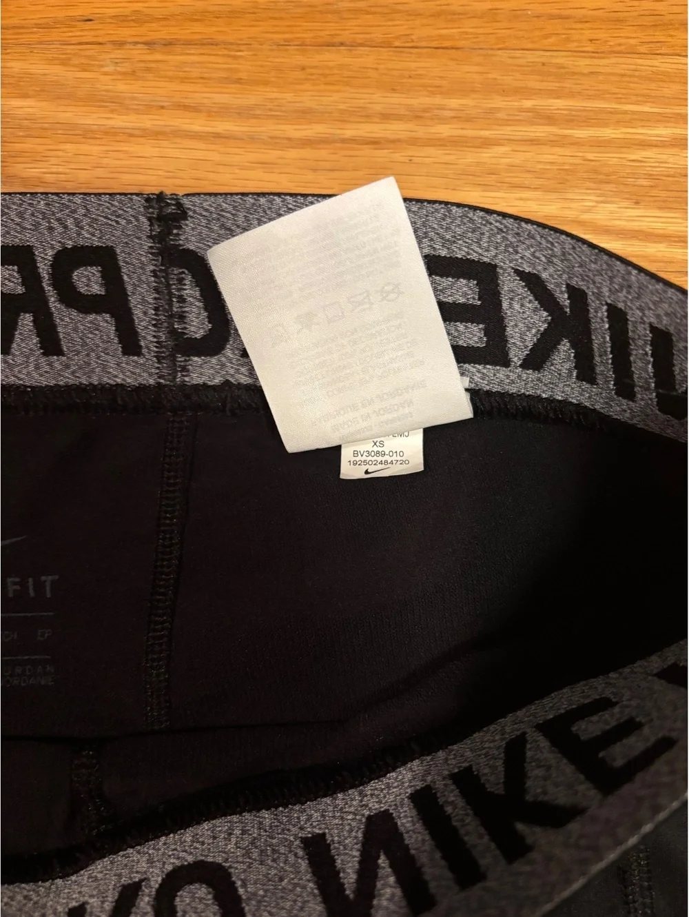 Nike Pro Black Dri-FIT Compression Leggings XS